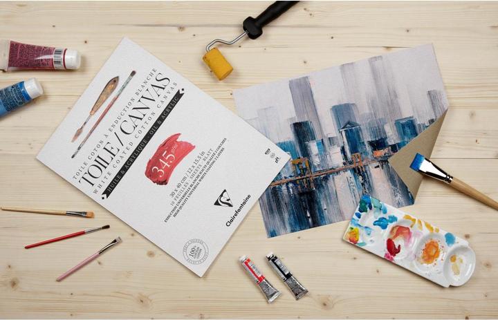 Actual product image Clairefontaine Canvas cotton Fleur