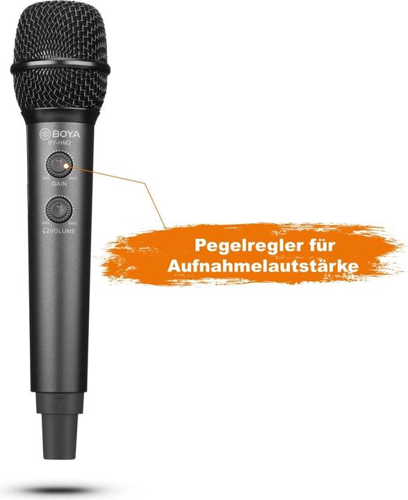 Actual product image Walimex Boya HM2 handheld microphone