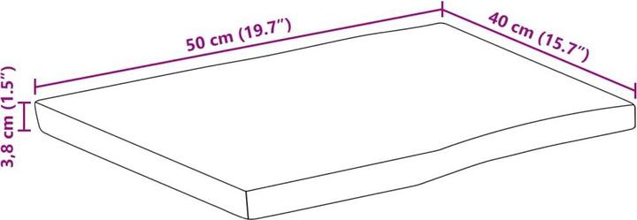Image du produit vidaXL Tischplatte (50 x 40 cm)