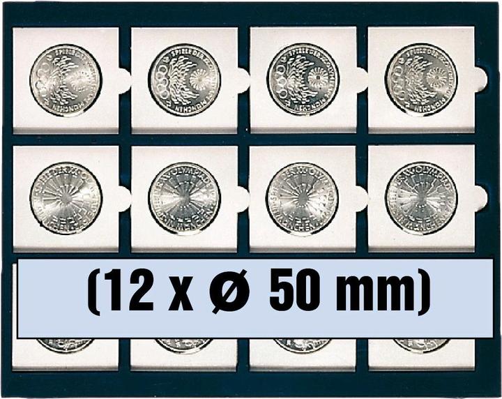 Actual product image Safe Tableau for 12 coin frames 50 x 50 mm or coins up to 50 mm Ø