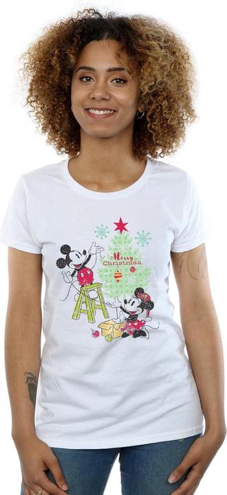 Produktbild Disney Mickey And Minnie Christmas Tree TShirt (XL)