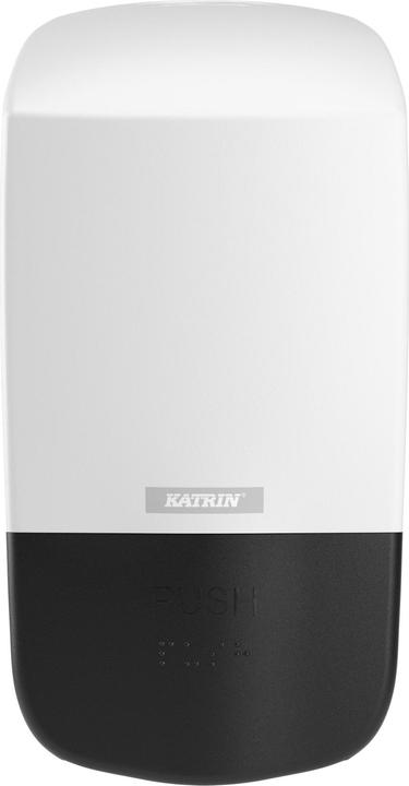 Actual product image Katrin Soap Dispenser Inclusive Plastic 500 ml white with locking function and Braille