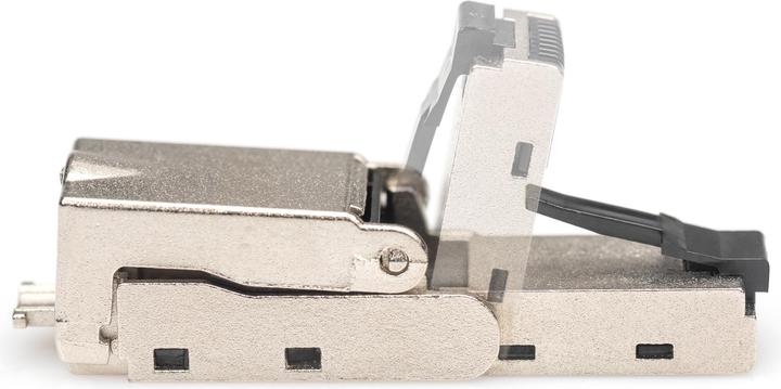 Actual product image Digitus CAT 6A Field Termination Plug bendable, STP with dust cap, bend relief (Network cable plug)