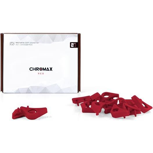 Thumbnail - Noctua NA-SAVP1 chromax red Anti-Vibrations-Pads, PC Lüfter Zubehör, Rot