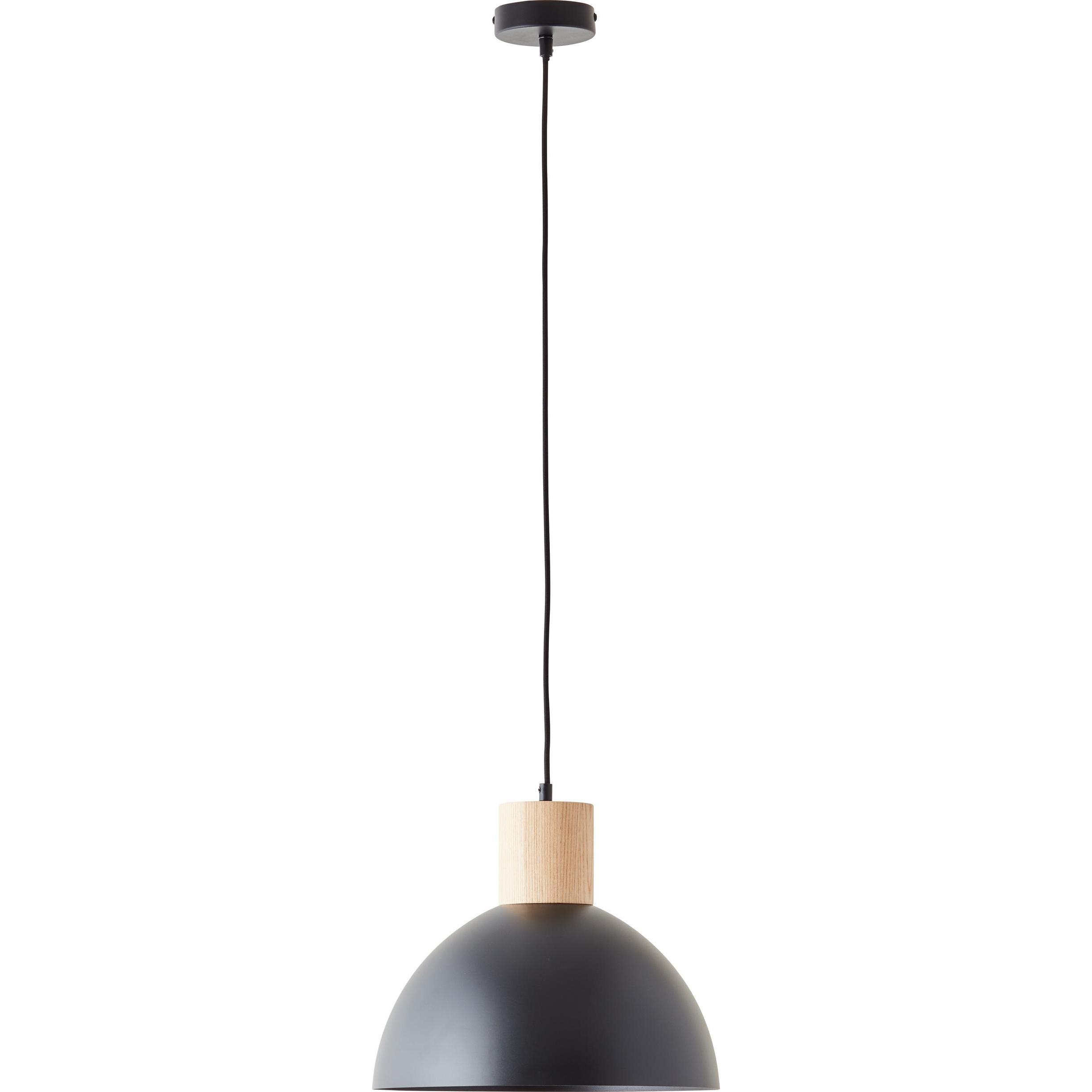 Brilliant, Pendelleuchte, Daintree Pendelleuchte 34cm schwarz/natur Mass: 120x34 (E27)