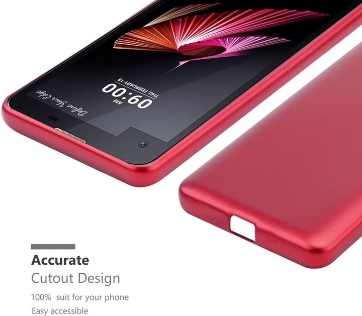 Produktbild Cadorabo TPU Matt Metallic Cover (LG X Screen)