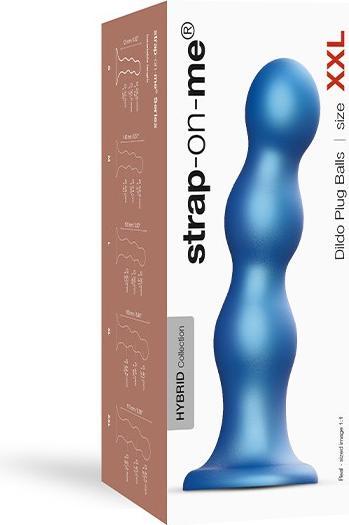 Image du produit Strap-on-me Godemiché Plug Balls Metallic (XXL)