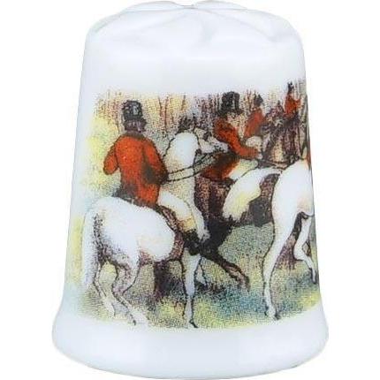 Reutter, Deko Objekt, M.W. - Fingerhut Pferderennen - Rundum