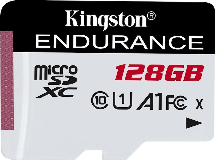 Image du produit Kingston MicroSD 128GB Endurance (128 Go, microSD, U1, UHS-I)