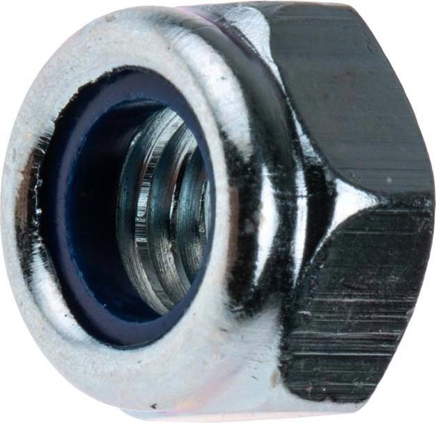 Actual product image RS PRO M8 Nylon Insert Nut Din 985 Zinc Plated (M8)