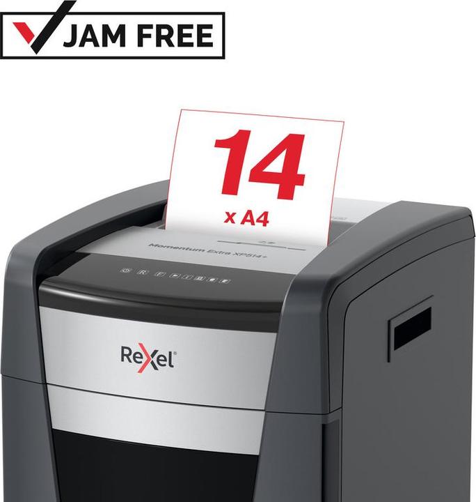 Immagine prodotto Rexel Distruggidocumenti Momentum Extra XP514+ P-5, 14 pagine (Microtaglio)