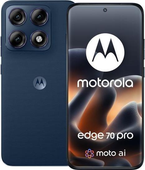 Productafbeelding Motorola Edge 70 Pro 6.78 Android 16.0 5G USB Type-C 8 GB 256 GB 6500 mAh Pantone Titan (256 GB, Granaat, 6.78", Dubbele SIM, 5G)