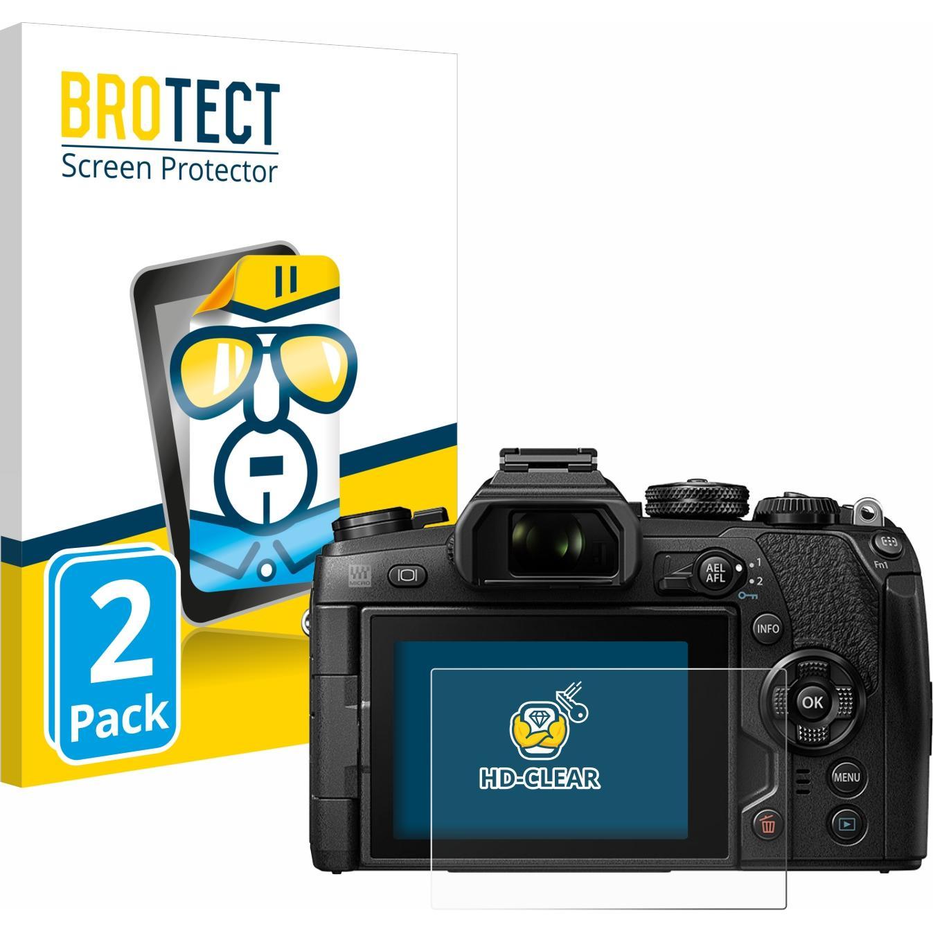 BROTECT Schutzfolie Displayschutz Klar (Displayschutz, OM-D E-M1 Mark II), Kameraschutz, Transparent