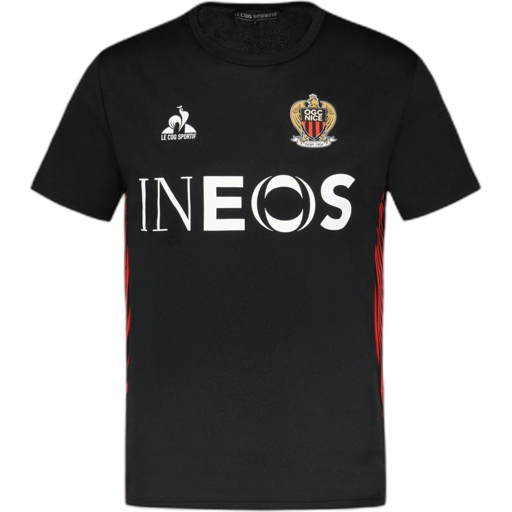 Le Coq Sportif, Herren, Sportshirt, traininganzug ogc nice 2024/25 (S), Schwarz, S