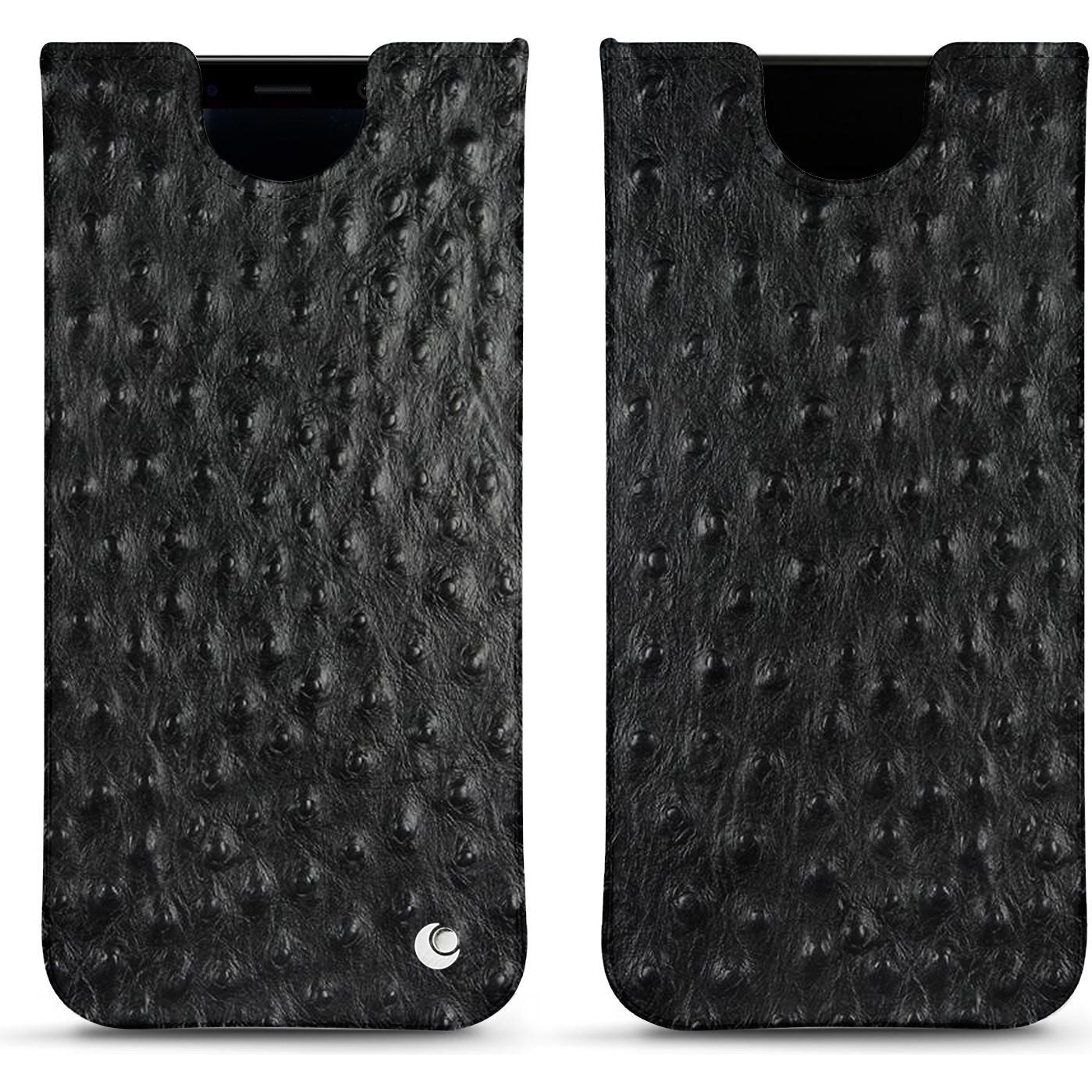 Noreve Lederschutzhülle (Samsung Galaxy S8+), Smartphone Hülle, Schwarz