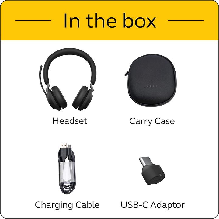 Image du produit Jabra Evolve2 65 UC (Sans fil, USB-C)