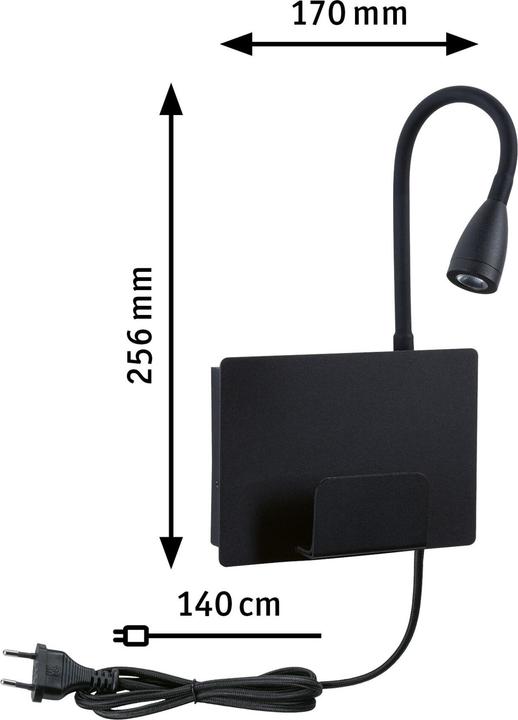 Produktbild Paulmann Wandleseleuchte Halina (220 lm)
