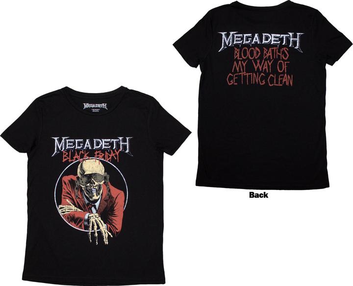 Produktbild Megadeth Black Friday Back Print (Girlie) (S)