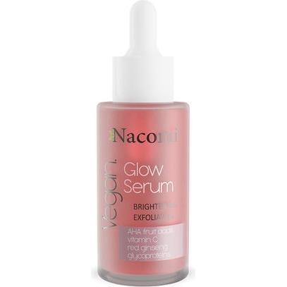 Nacomi, Siero viso, Vegan Glow Serum 40Ml Siero esfoliante illuminante (40 ml)