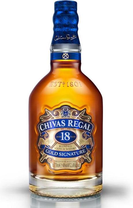Immagine prodotto Chivas Regal 18 anni firma d'oro (Miscelato Whisky, Whisky scozzese, 1 x 70 cl)
