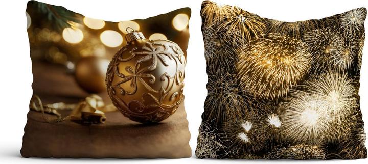 Hanah Home Noel Carols Cushion Cover Set 2 Pieces (43 x 43 cm)