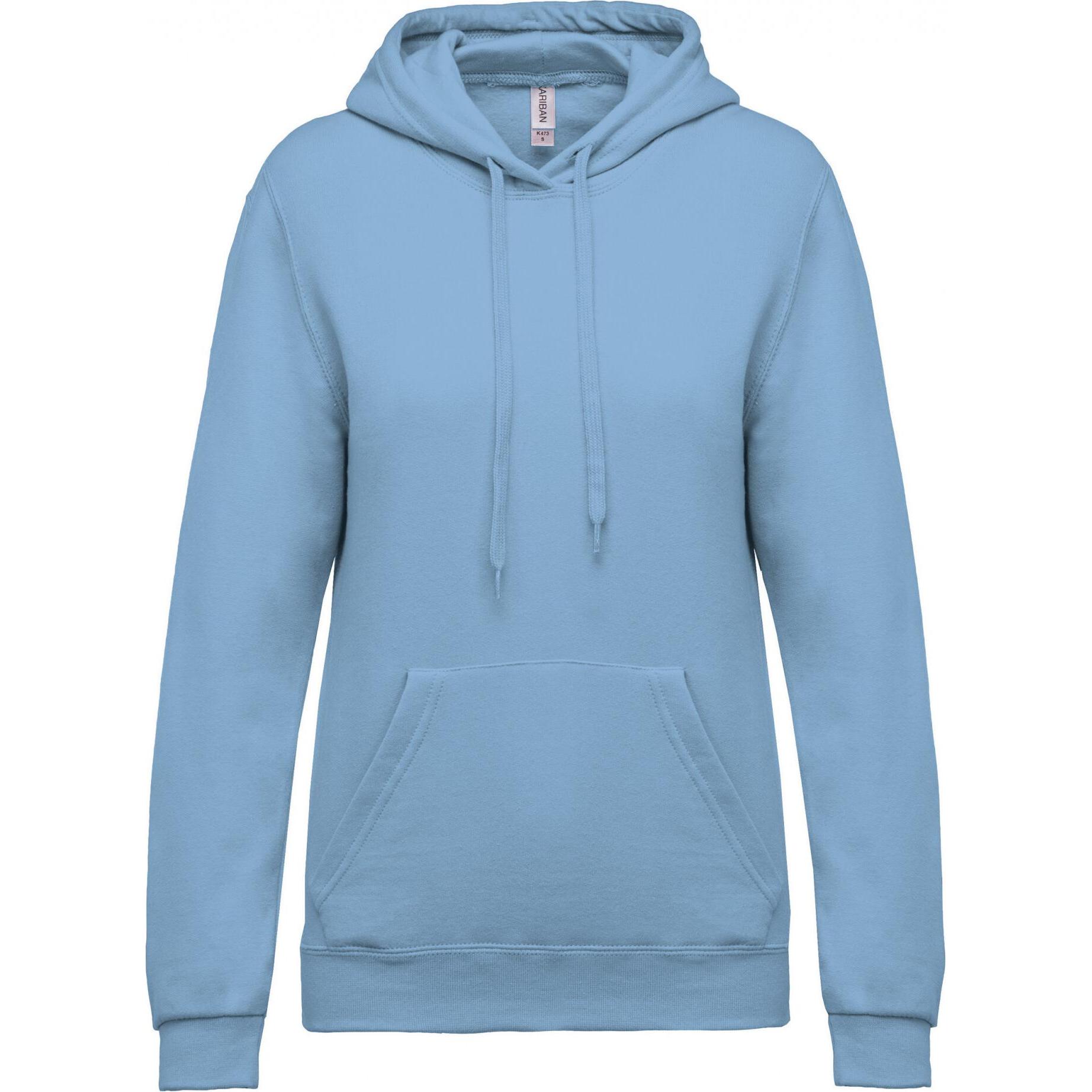 Kariban, Damen, Pullover, Damen-Hoodie, Blau, (S)