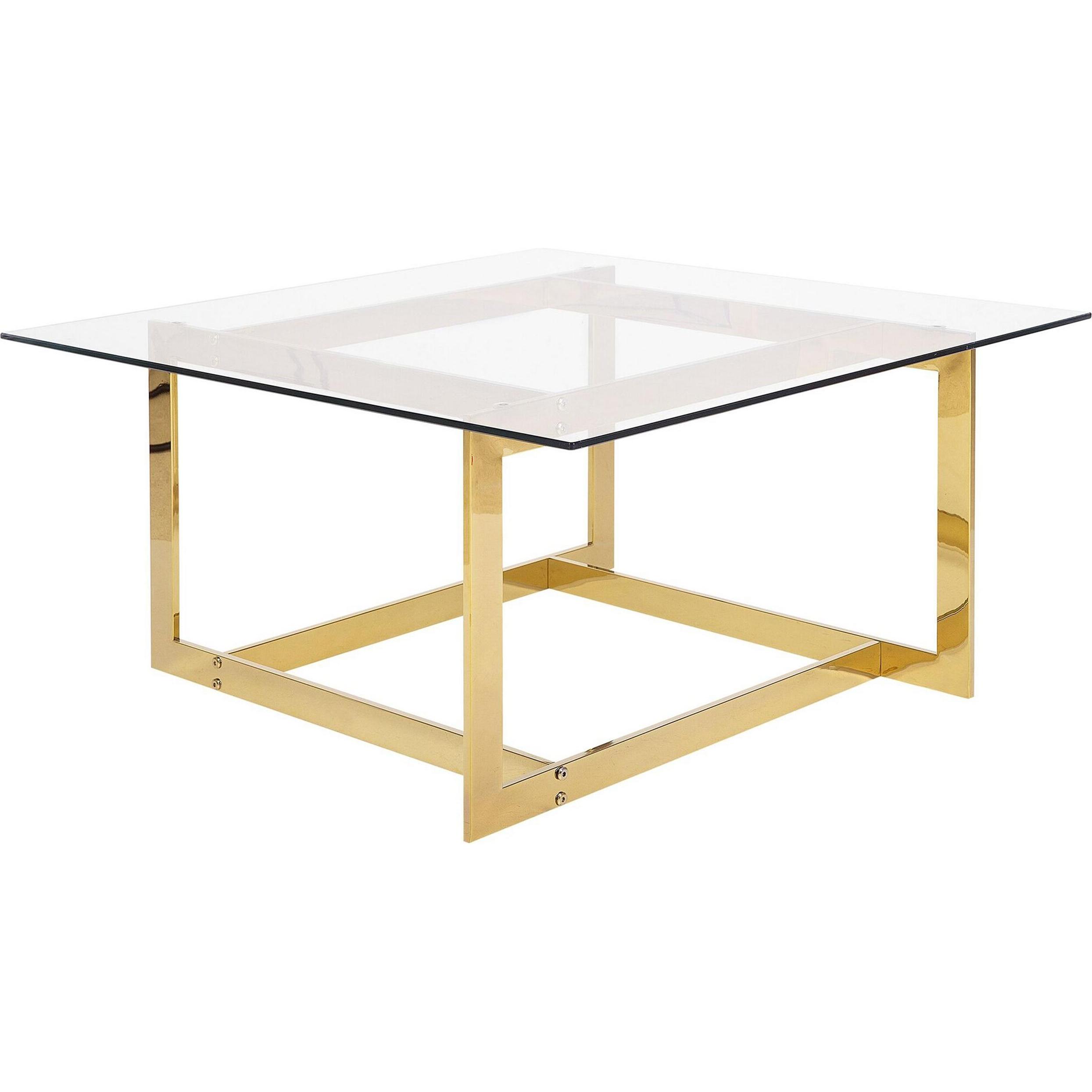 Beliani, Couchtisch + Beistelltisch, Crystal (80 x 80 x 40 cm)