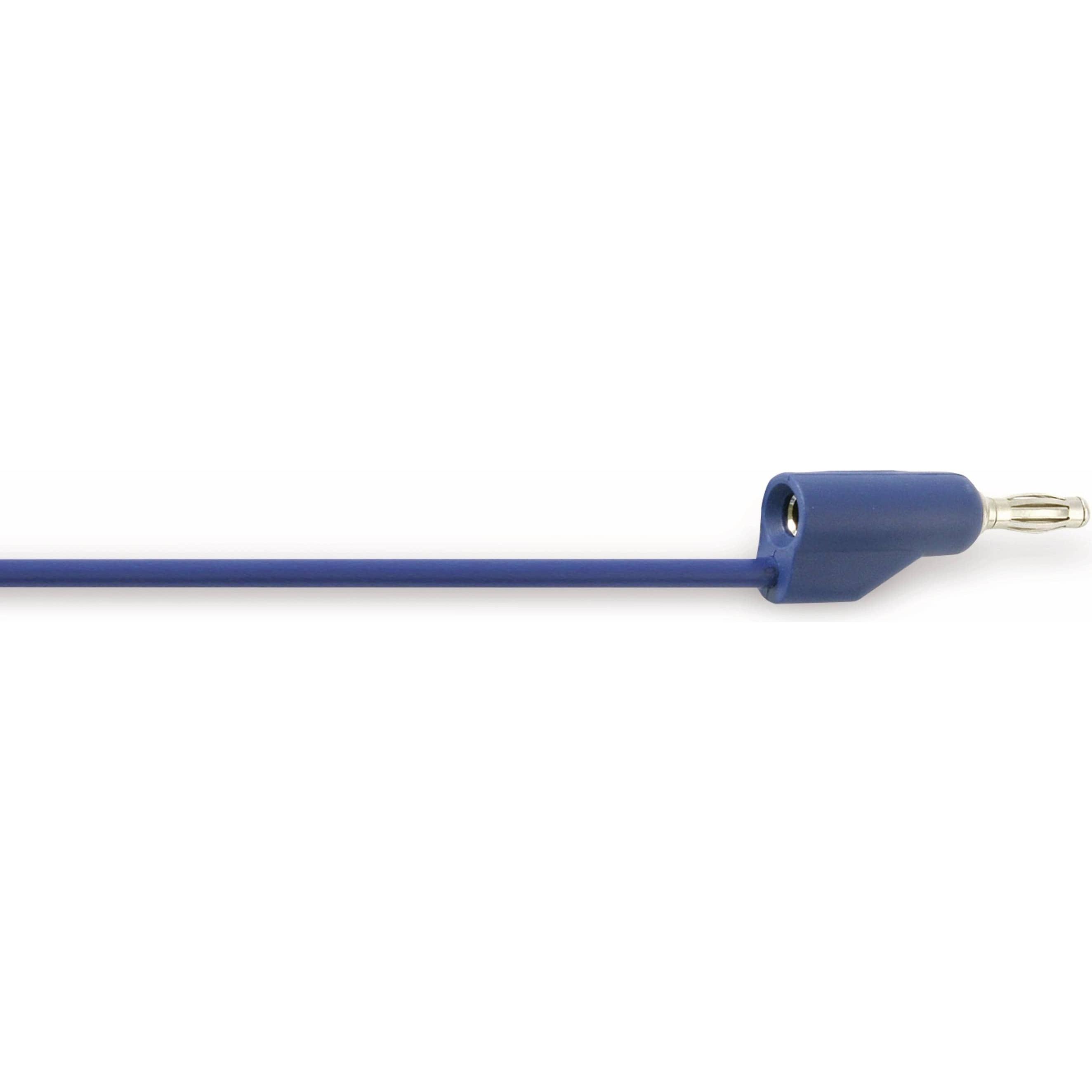 Eneroid, Messleitung, Messleitung, 2x Büschelstecker mit, Kupplung 4mm, 18AWG, blau, 1m