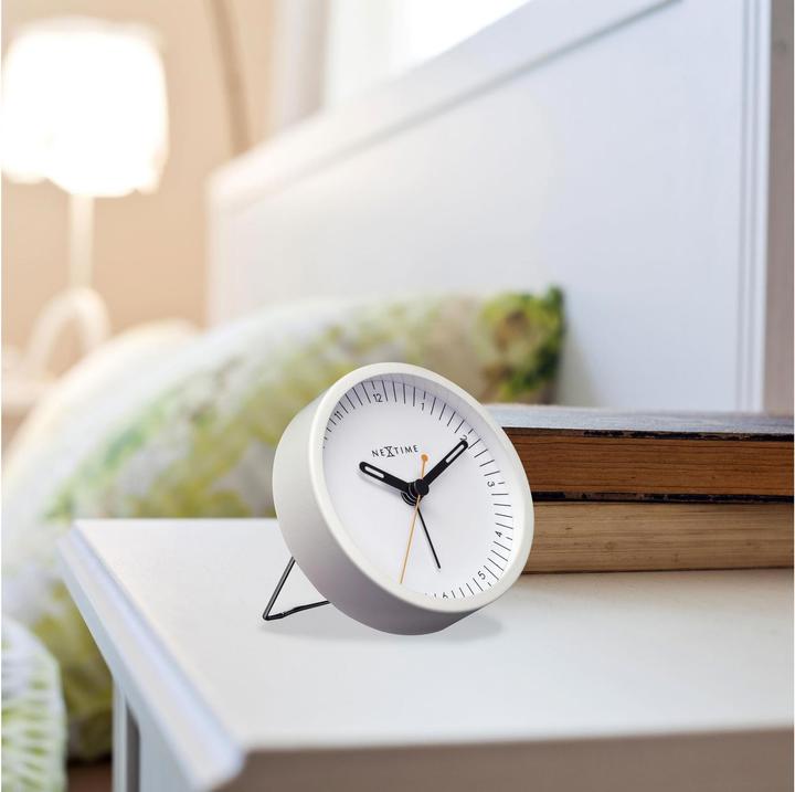Immagine prodotto Nextime Sveglia classica piccola bianca