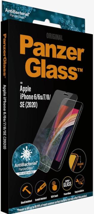 Image du produit PanzerGlass ajustement standard (1 pièce(s), Apple iPhone 6s, Apple iPhone SE (3ème génération), Apple iPhone SE (2ème génération), Apple iPhone 6, Apple iPhone 8, Apple iPhone 7)