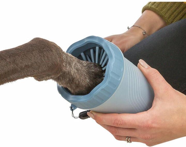 Image du produit Trixie Cure-pattes, M-L, silicone/PP, bleu (Chien)