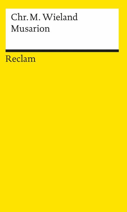 Produktbild Musarion oder Die Philosophie der Grazien (Deutsch, Christoph M. Wieland, 2001)
