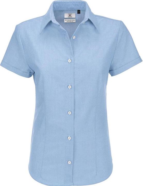 Produktbild B&C Oxford Bluse kurzarm (3XL, 4XL, 5XL, 6XL, L, M, S, XL, XS)