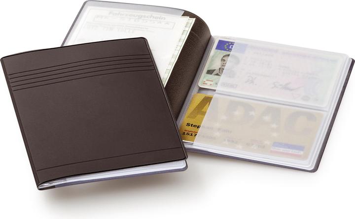 Durable Credit card case grey 5.4 x 8.5 cm and 8.0 x 11.5 cm