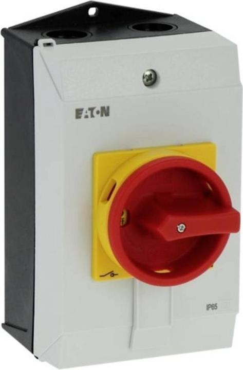 Produktbild Eaton P1-40/I2H/SVB EIN-AUS-Schalter mit NOT-Aus-Schalter, verriegelbar 40A 690V 1 x 90° Grau, Schw