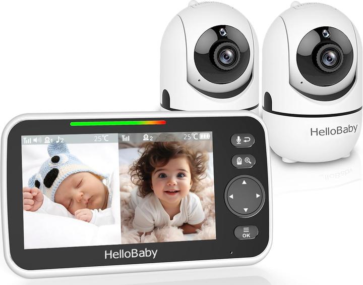 Immagine prodotto HelloBaby Babyphone mit 2 Kameras (Video e audio, 305 m)