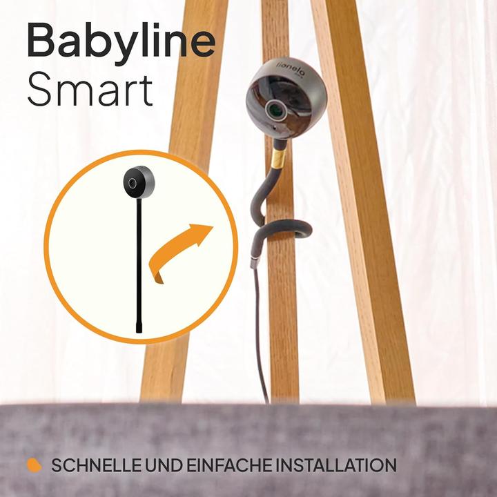 Image du produit Lionelo Care Babyline Smart mit Kamera, Nachtsicht, Bewegungs- und Geräuscherkennung (Babyphone avec caméra)