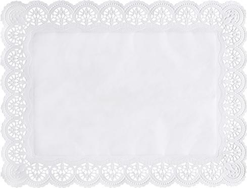 Actual product image Papstar Lace papers angular white (100x)