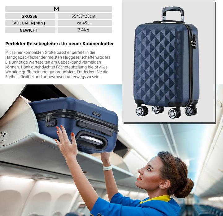 Produktbild Beibye Zwillingsrollen Hartschalen-Trolley 2066 (45 l)