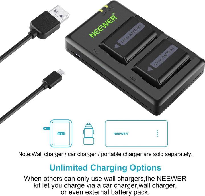 Actual product image Neewer NP-FW50 (Camera battery, Camera battery charger)