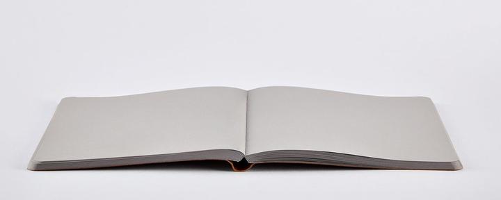 Actual product image Nuuna Not White L LIGHT, grey (22 x 16.5 cm, Plain, Soft cover)