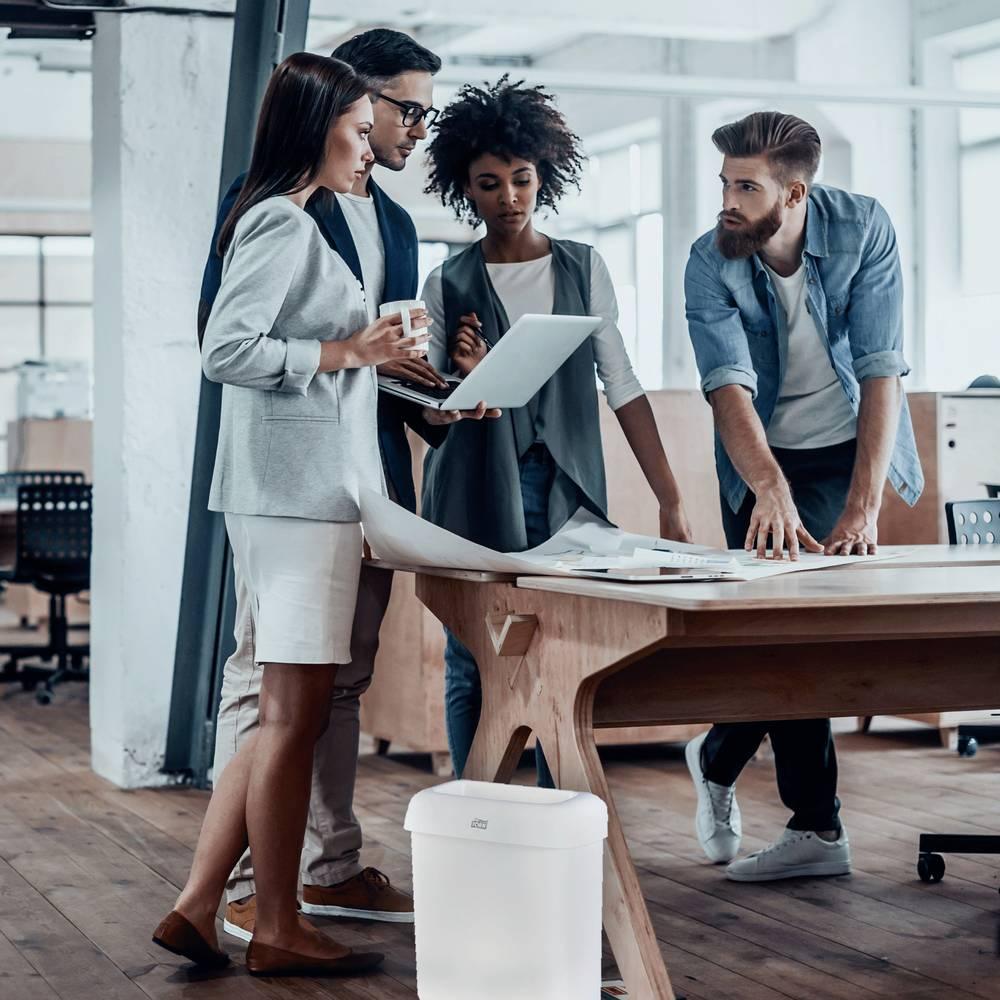 Thumbnail - Tork Mülleimer System B2, Abfalleimer, Weiss