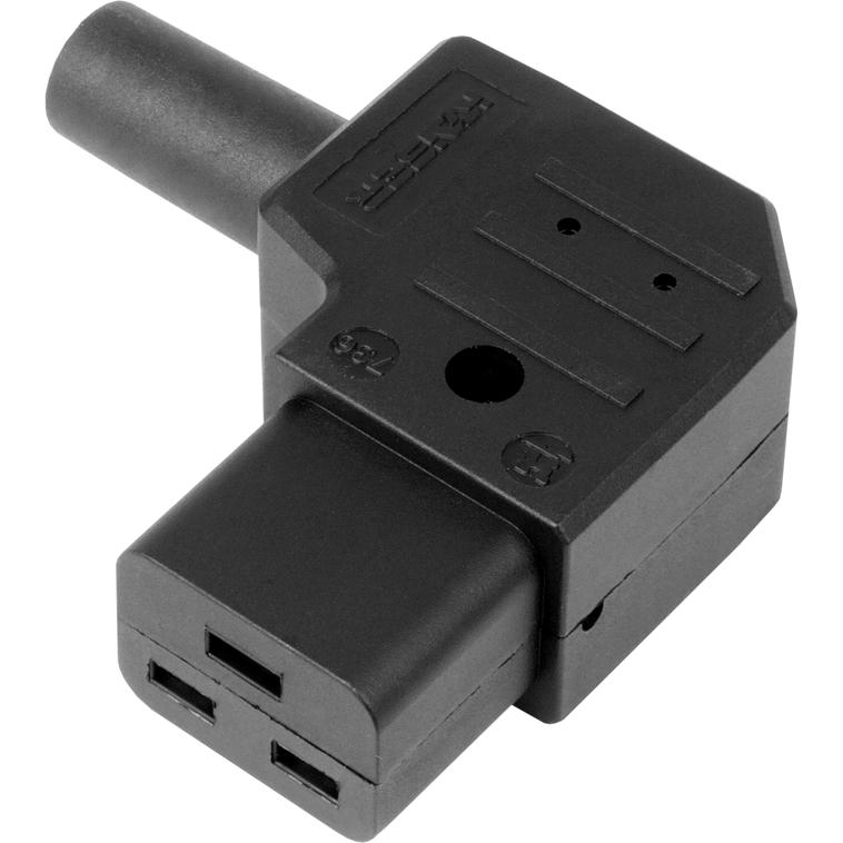 Thumbnail - Kaiser Kaltgerätesteckdose, Elektronikkabel + Stecker, Schwarz