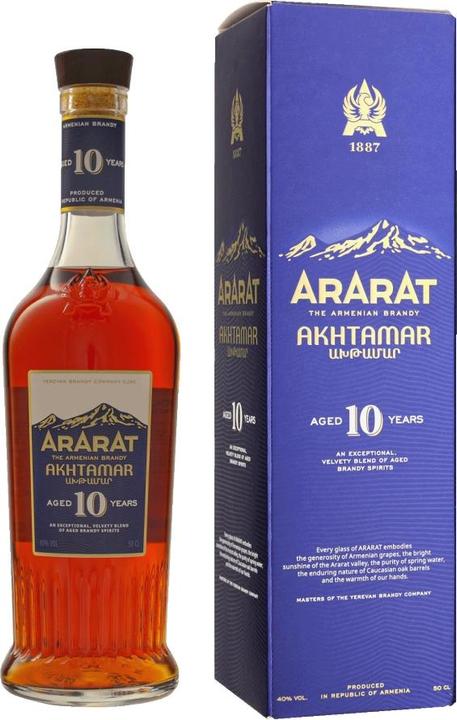 Actual product image Ararat 10 Years Akhtamar + GB