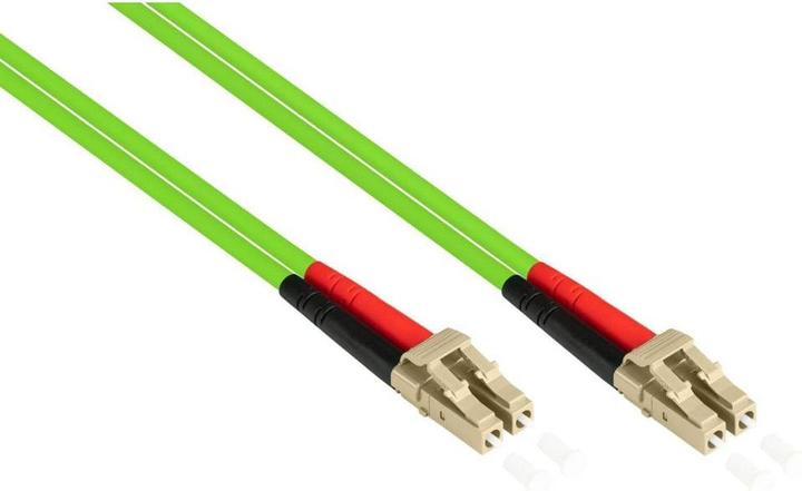 Actual product image Kabelmeister Patch cable fibre optic duplex OM5 (multimode, 50/125) LC/LC, LSZH, interchangeable polarity, 20m (20 m)