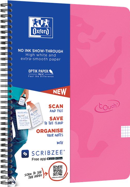 Produktbild Oxford Touch Spiralheft A4 5mm kariert (A4, Kariert)