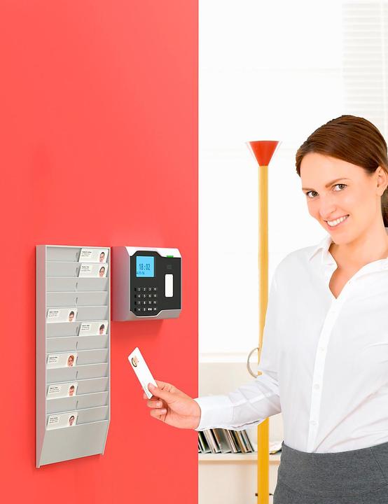 Actual product image Paperflow Wall holder for employee cards 24 compartments high quality scratch- and impact-resistant (A4)