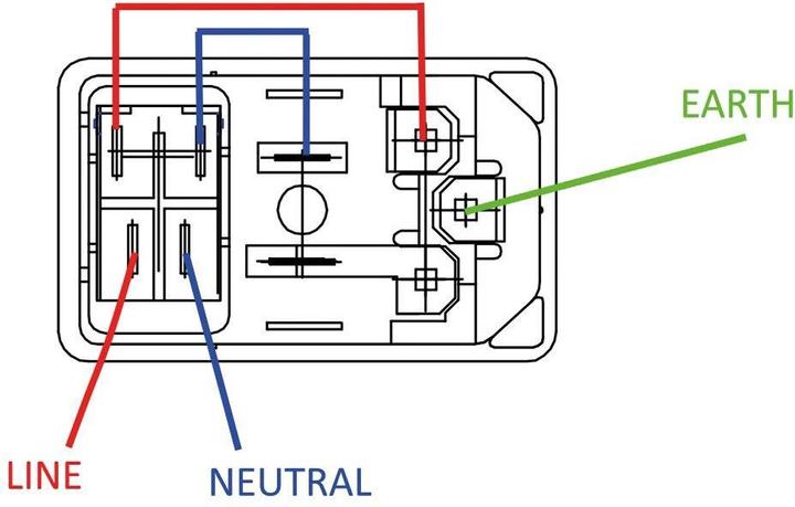 Produktbild Velleman Kaltgeräte-Steckverbinder - Stecker - Chassis - Mit Schalter Und Sicherungshalter (Diverse)