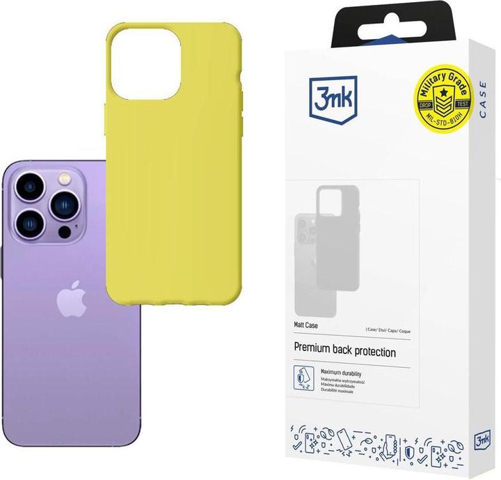 Actual product image 3MK Apple iPhone 14 Pro - Matt Case lime (Apple iPhone 14 Pro)