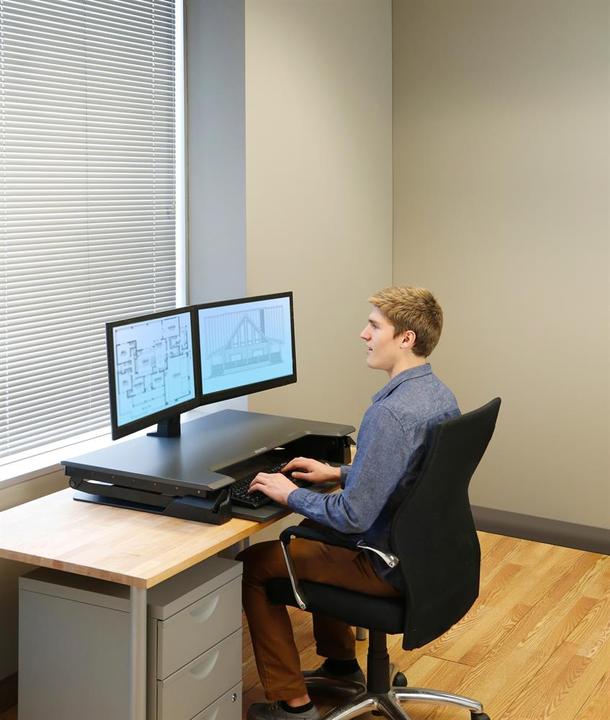 Produktbild Ergotron WorkFit Steh-Sitz Arbeitsplatz